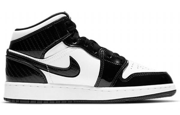 Pánské Basketbalové Boty Nike Air Jordan 1 Mid Tops Se Gs Černá Bílý