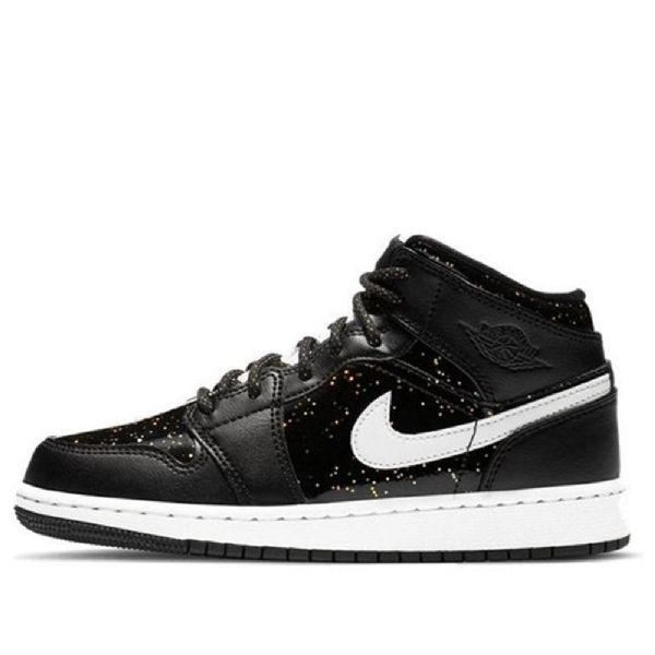 Pánské Basketbalové Boty Nike Air Jordan 1 Mid Tops Se Gs Černé