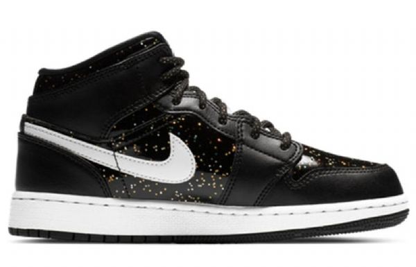 Pánské Basketbalové Boty Nike Air Jordan 1 Mid Tops Se Gs Černé
