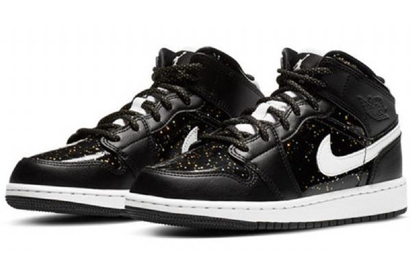 Pánské Basketbalové Boty Nike Air Jordan 1 Mid Tops Se Gs Černé