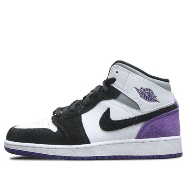 Pánské Basketbalové Boty Nike Air Jordan 1 Mid Tops Se Gs Fialové