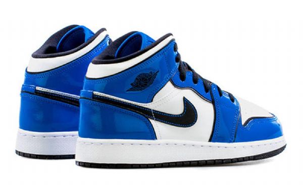 Pánské Basketbalové Boty Nike Air Jordan 1 Mid Tops Se Gs Modré