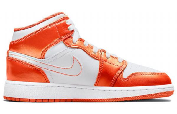 Pánské Basketbalové Boty Nike Air Jordan 1 Mid Tops Se Gs Oranžová