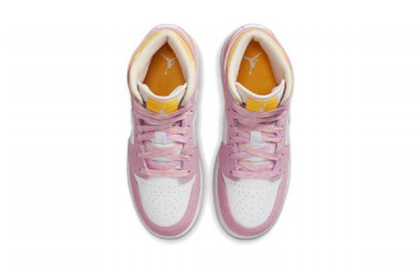 Pánské Basketbalové Boty Nike Air Jordan 1 Mid Tops Se Gs Růžové