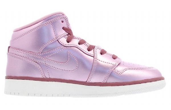 Pánské Basketbalové Boty Nike Air Jordan 1 Mid Tops Se Gs Růžový