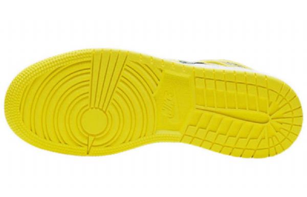 Pánské Basketbalové Boty Nike Air Jordan 1 Mid Tops Se Gs Růžový Žlutá