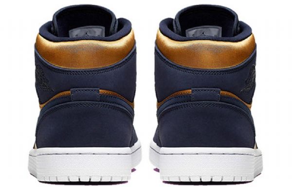Pánské Basketbalové Boty Nike Air Jordan 1 Mid Tops Se Premium Retro Zlatý