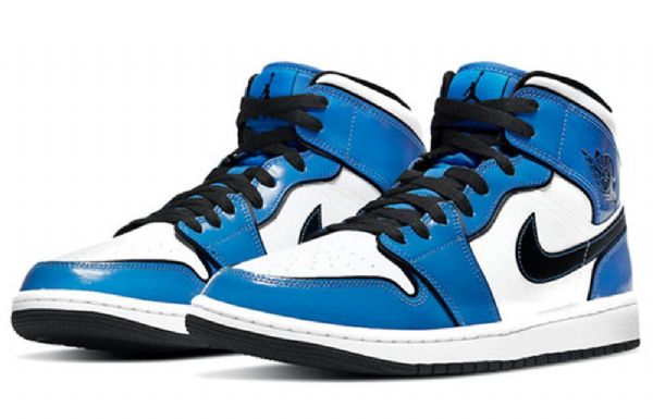 Pánské Basketbalové Boty Nike Air Jordan 1 Mid Tops Se Retro Modré