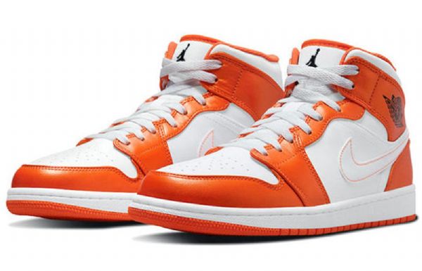 Pánské Basketbalové Boty Nike Air Jordan 1 Mid Tops Se Retro Oranžová