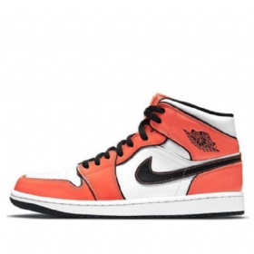 Pánské Basketbalové Boty Nike Air Jordan 1 Mid Tops Se Retro Oranžová
