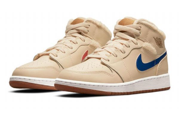 Pánské Basketbalové Boty Nike Air Jordan 1 Mid Tops Utility Gs Khaki