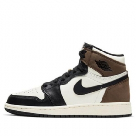 Pánské Basketbalové Boty Nike Air Jordan 1 Retro High Tops Og Gs Černá Bílá Hnědá