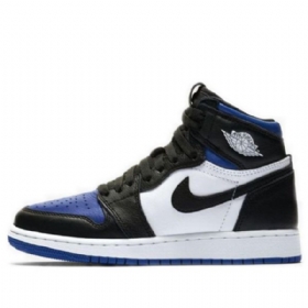Pánské Basketbalové Boty Nike Air Jordan 1 Retro High Tops Og Gs Černá Bílá Modrá