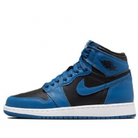 Pánské Basketbalové Boty Nike Air Jordan 1 Retro High Tops Og Gs Tmavě Modré