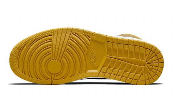 Pánské Basketbalové Boty Nike Air Jordan 1 Retro High Tops Og Gs Žlutá Bílá