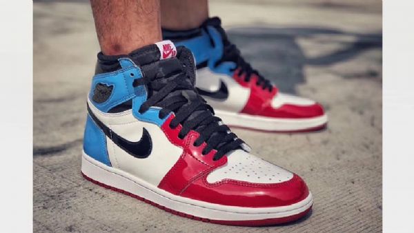 Pánské Boty Nike Air Jordan 1 Fearless Červený Modrý Bílý