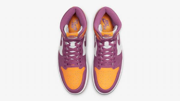 Pánské Boty Nike Air Jordan 1 High Tops Brotherhood Nachový Žlutá Bílý