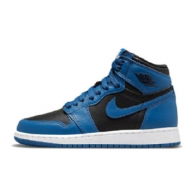 Pánské Boty Nike Air Jordan 1 High Tops Dark Modrý Černá