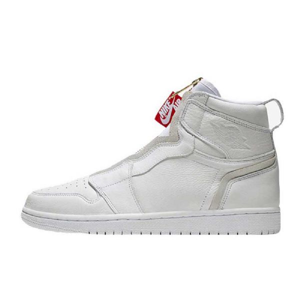 Pánské Boty Nike Air Jordan 1 High Tops Na Zip Pro Muže Bílé