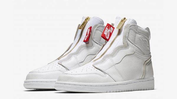 Pánské Boty Nike Air Jordan 1 High Tops Na Zip Pro Muže Bílé