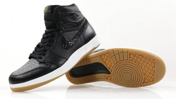 Pánské Boty Nike Air Jordan 1 High Tops The Return Snake Černá
