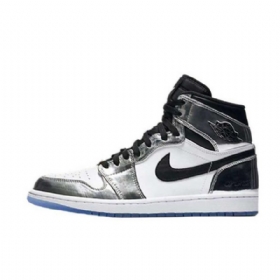 Pánské Boty Nike Air Jordan 1 High Tops Think 1 Stříbrná Bílá