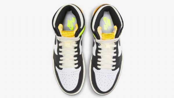 Pánské Boty Nike Air Jordan 1 High Tops Volt Bílý Černá Zlatý