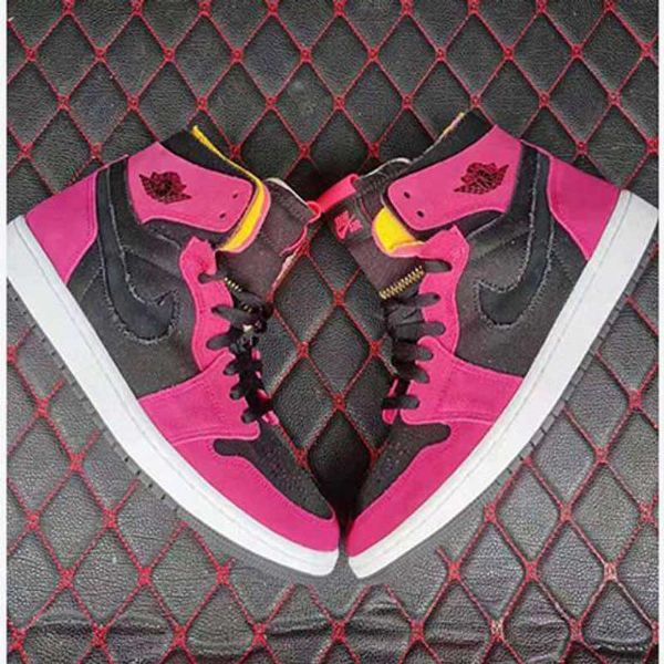 Pánské Boty Nike Air Jordan 1 High Tops Zoom Růžový Černá