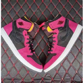 Pánské Boty Nike Air Jordan 1 High Tops Zoom Růžový Černá