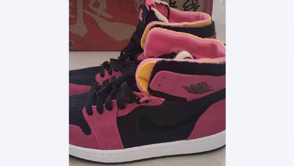 Pánské Boty Nike Air Jordan 1 High Tops Zoom Růžový Černá