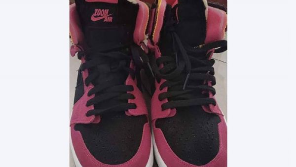 Pánské Boty Nike Air Jordan 1 High Tops Zoom Růžový Černá