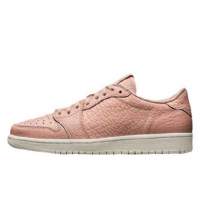 Pánské Boty Nike Air Jordan 1 Low Tops Bez Vlnovky Růžové