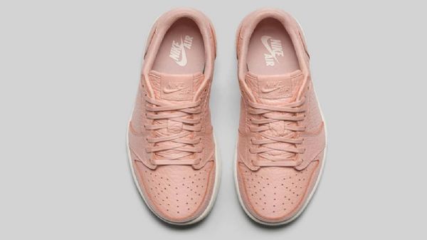 Pánské Boty Nike Air Jordan 1 Low Tops Bez Vlnovky Růžové
