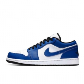 Pánské Boty Nike Air Jordan 1 Low Tops Game Royal Modrý Bílý