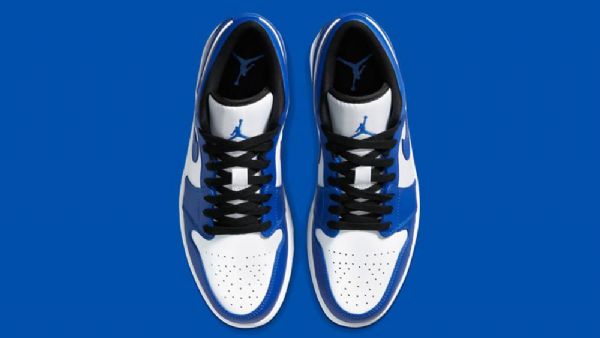 Pánské Boty Nike Air Jordan 1 Low Tops Game Royal Modrý Bílý