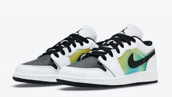 Pánské Boty Nike Air Jordan 1 Low Tops Gs Bílý Černá Zlatý