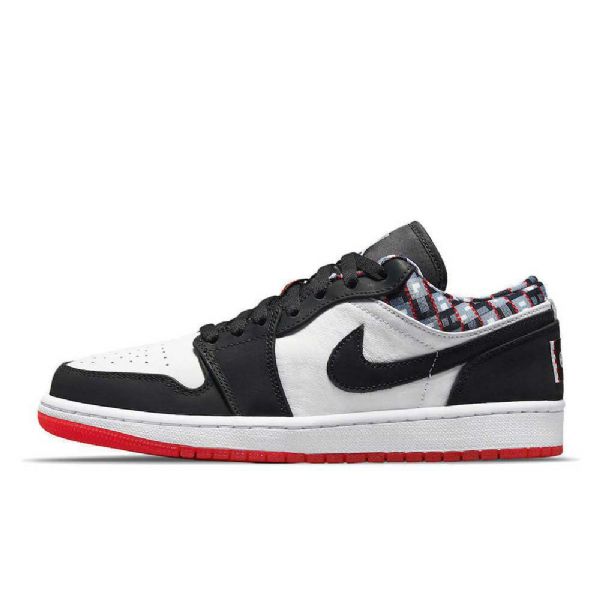 Pánské Boty Nike Air Jordan 1 Low Tops Quai 54 Černá Šedá