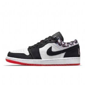 Pánské Boty Nike Air Jordan 1 Low Tops Quai 54 Černá Šedá