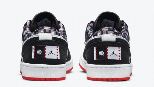 Pánské Boty Nike Air Jordan 1 Low Tops Quai 54 Černá Šedá