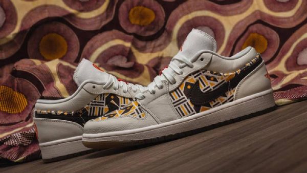 Pánské Boty Nike Air Jordan 1 Low Tops Quai 54 Oranžový