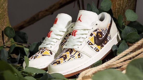 Pánské Boty Nike Air Jordan 1 Low Tops Quai 54 Oranžový