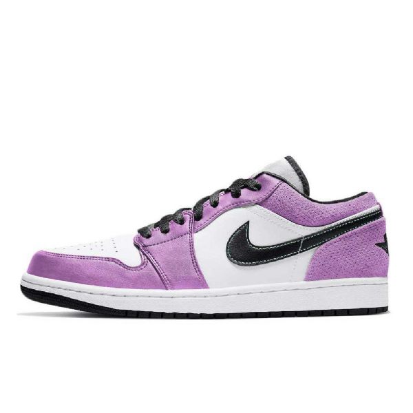 Pánské Boty Nike Air Jordan 1 Low Tops Se Violet Shock Nachový Bílý