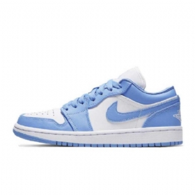 Pánské Boty Nike Air Jordan 1 Low Tops Unc Modré