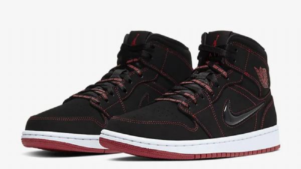 Pánské Boty Nike Air Jordan 1 Mid Top Come Fly With Me Černá