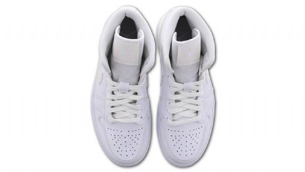 Pánské Boty Nike Air Jordan Air 1 Mid Tops Bílé