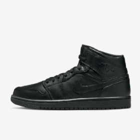 Pánské Boty Nike Air Jordan 1 Mid Tops Černá