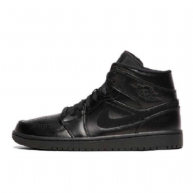 Pánské Boty Nike Air Jordan 1 Mid Tops Černá