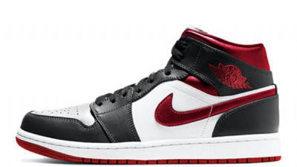 Pánské Boty Nike Air Jordan 1 Mid Tops Černá Červený