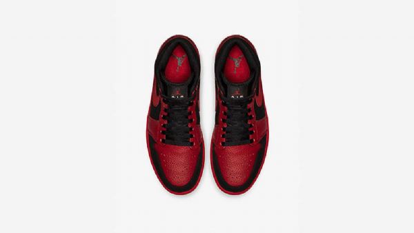 Pánské Boty Nike Air Jordan 1 Mid Tops Černá Červený