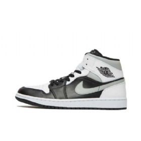 Pánské Boty Nike Air Jordan 1 Mid Tops Černá Šedá